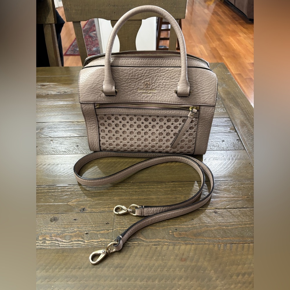 Kate Spade Perry Lane Bubbles Delaney Satchel in Light Mauve